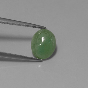 Jadeíta Verde natural de 2.23 ct, Transparente, Transparente / Translúcido