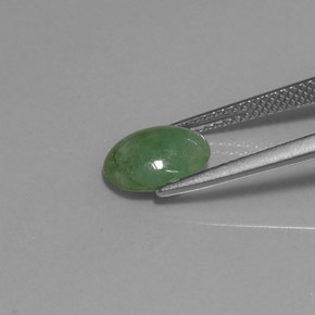 Jadeíta Verde natural de 2.23 ct, Transparente, Transparente / Translúcido