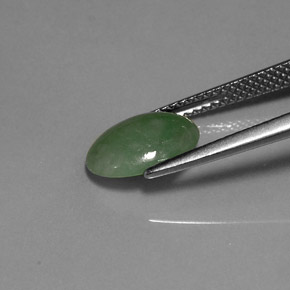 Jadeíta Verde natural de 2.31 ct, Transparente, Transparente / Translúcido