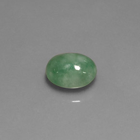 Jadeíta verde natural de 2,94 ct, transparente, transparente / translúcido