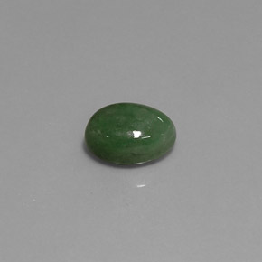 Jadeíta verde natural de 2,90 ct, corte óvalo, translúcido