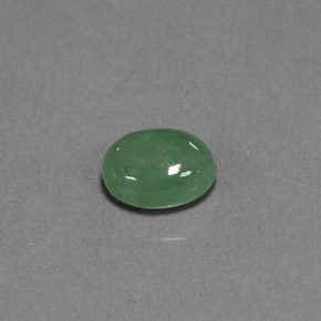 Jadeíta verde natural de 3,01 ct, transparente, transparente / translúcido