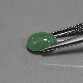 Jadeíta verde natural de 3,01 ct, transparente, transparente / translúcido