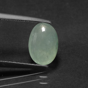 Jadeíta Verde natural de 1.68 ct, Transparente, Transparente / Translúcido