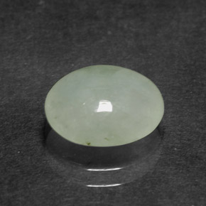 Jadeíta Verde claro natural de 2.81 ct, Transparente, Transparente / Translúcido