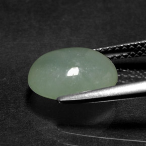 Jadeíta Verde natural de 3.23 ct, Transparente, Transparente / Translúcido