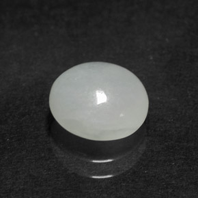Jadeíta blanco natural de 2,37 ct, corte óvalo, translúcido