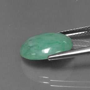 Jadeíta Verde natural de 5.48 ct, Corte Óvalo, Opaco