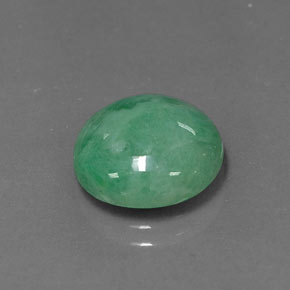 Jadeíta Verde natural de 6.31 ct, Corte Redondo, Opaco