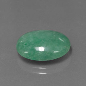 Jadeíta Verde natural de 6.30 ct, Corte Óvalo, Opaco