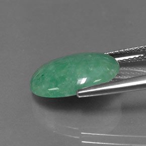 Jadeíta Verde natural de 6.30 ct, Corte Óvalo, Opaco