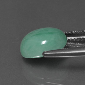 Jadeíta Verde natural de 4.64 ct, Corte Óvalo, Opaco
