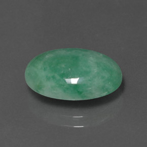 Jadeíta Verde natural de 5.68 ct, Corte Óvalo, Opaco