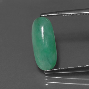 Jadeíta Verde natural de 3.02 ct, Corte Óvalo, Opaco