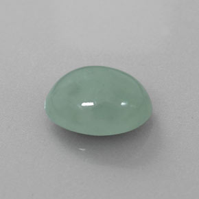 Jadeíta verde natural de 5,35 ct, corte óvalo, translúcido
