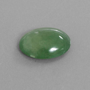 Jadeíta Verde natural de 3.08 ct, Ovalada, Translúcido