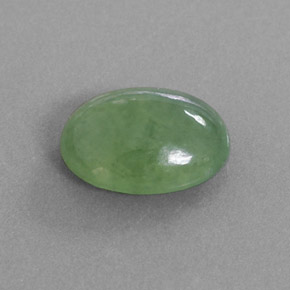 Jadeíta verde natural de 4,02 ct, corte óvalo, translúcido