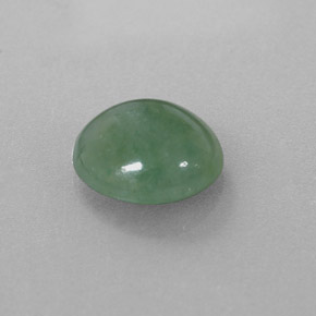 Jadeíta Verde natural de 3.26 ct, Corte Óvalo, Translúcido