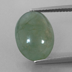 Jadeíta Verde natural de 6.49 ct, Corte Óvalo, Translúcido