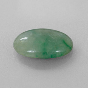 Jadeíta verde natural de 4,88 ct, corte óvalo, translúcido