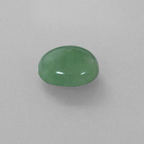 Jadeíta verde natural de 2,32 ct, corte óvalo, translúcido