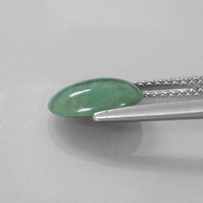 Jadeíta Verde natural de 1.90 ct, Corte Óvalo, Translúcido