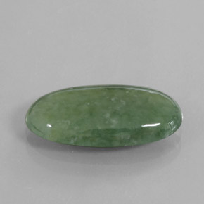 Jadeíta Verde natural de 6.04 ct, Corte Óvalo, Transparente