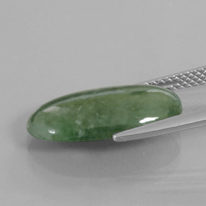 Jadeíta Verde natural de 6.04 ct, Corte Óvalo, Transparente