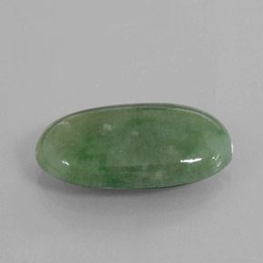 Jadeíta Verde natural de 8.88 ct, Ovalada, Transparente