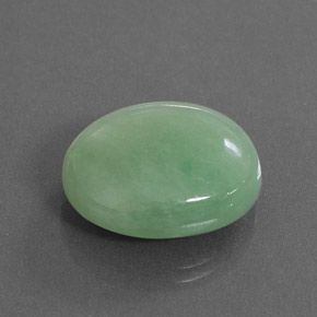 Jadeíta Verde natural de 21.62 ct, Corte Óvalo, Opaco