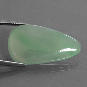 Jadeíta Verde natural de 25.32 ct, Elegante, Transparente