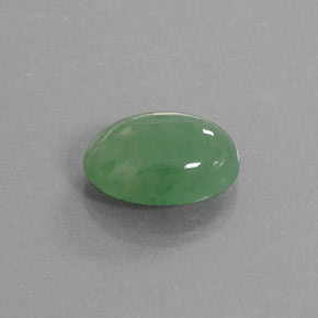 Jadeíta Verde natural de 9.39 ct, Corte Óvalo, Translúcido