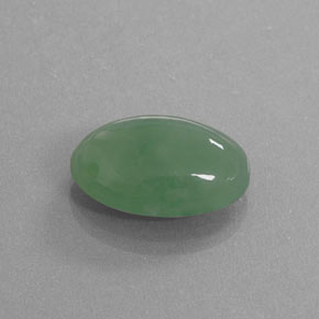 Jadeíta Verde natural de 11.46 ct, Corte Óvalo, Translúcido