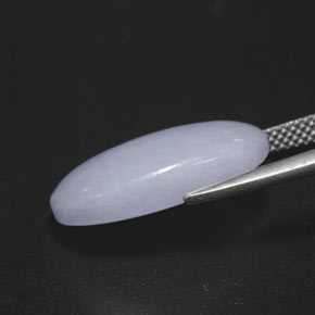 Jadeíta azul natural de 11,83 ct, corte óvalo, opaco