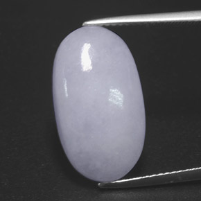 Jadeíta azul natural de 11,15 ct, corte óvalo, opaco