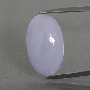 Jadeíta azul natural de 10,92 ct, corte óvalo, opaco