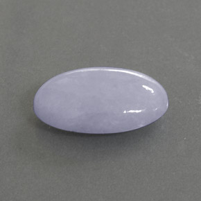 Jadeíta azul natural de 10,92 ct, corte óvalo, opaco