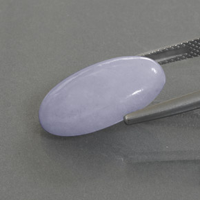 Jadeíta azul natural de 10,92 ct, corte óvalo, opaco
