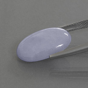 Jadeíta Lavanda natural de 9.89 ct, Corte Óvalo, Opaco