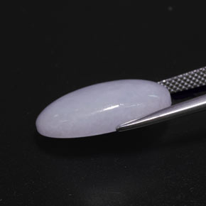 Jadeíta azul natural de 12,67 ct, corte óvalo, opaco