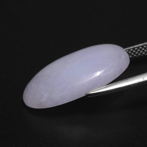 Jadeíta Lavanda natural de 12.14 ct, Corte Óvalo, Opaco