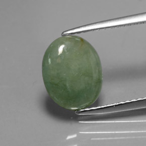 Jadeíta Verde natural de 2.12 ct, Corte Óvalo, Transparente