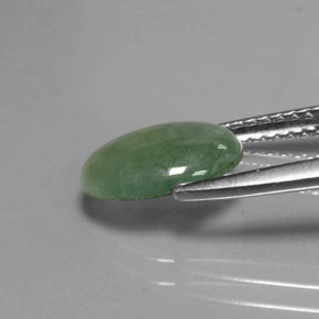 Jadeíta Verde natural de 2.12 ct, Corte Óvalo, Transparente
