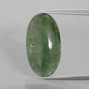 Jadeíta Verde natural de 6.72 ct, Corte Óvalo, Transparente