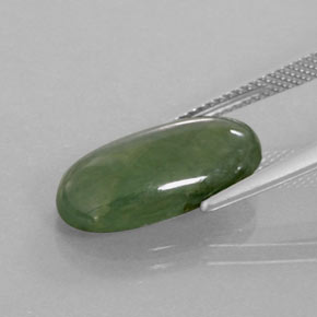 Jadeíta Verde natural de 6.72 ct, Corte Óvalo, Transparente