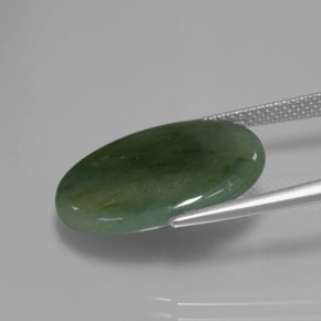 Jadeíta Verde natural de 9.83 ct, Corte Óvalo, Translúcido