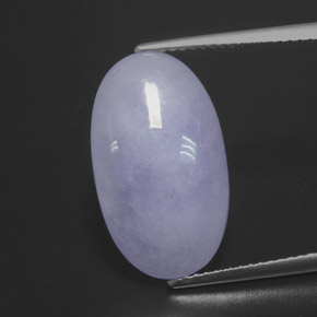 Jadeíta azul natural de 9,27 ct, corte óvalo, opaco