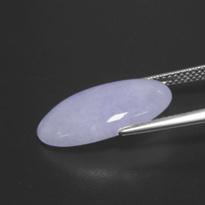 Jadeíta azul natural de 9,27 ct, corte óvalo, opaco