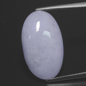 Jadeíta azul natural de 12,12 ct, corte óvalo, opaco