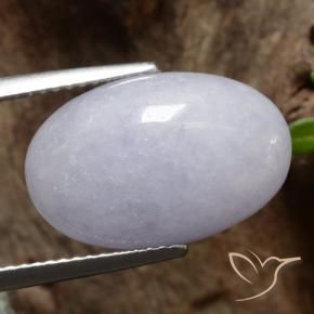 Jadeíta Gris natural de 9.31 ct, Ovalada, Translúcido
